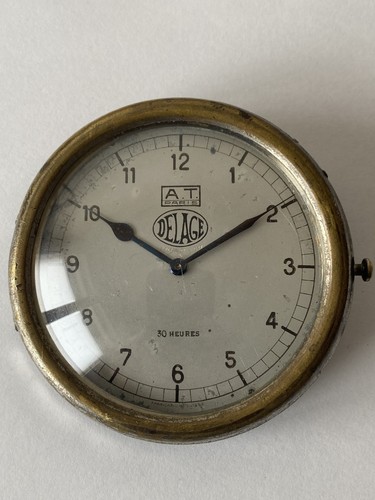 Vintage delage car clock at - ,